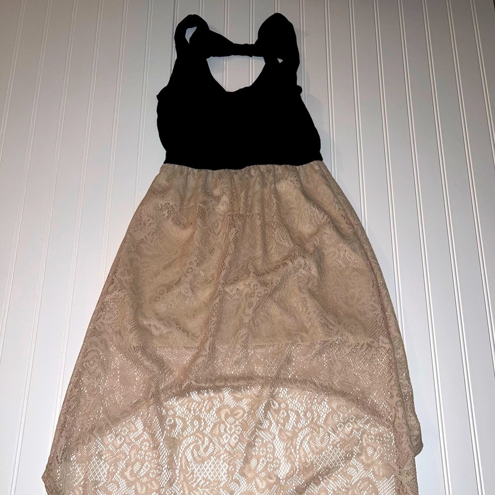 Black/tan Women’s Wet Seal high low dress size small